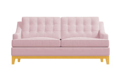 Bannister Twin Size Sleeper Sofa :: Leg Finish: Natural / Sleeper Option: Memory Foam Mattress