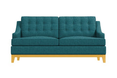Bannister Apartment Size Sleeper Sofa :: Leg Finish: Natural / Sleeper Option: Deluxe Innerspring Mattress