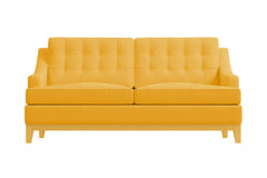 Bannister Apartment Size Sleeper Sofa :: Leg Finish: Natural / Sleeper Option: Deluxe Innerspring Mattress