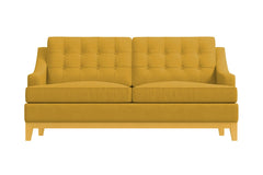 Bannister Apartment Size Sleeper Sofa :: Leg Finish: Natural / Sleeper Option: Deluxe Innerspring Mattress