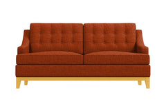 Bannister Twin Size Sleeper Sofa :: Leg Finish: Natural / Sleeper Option: Memory Foam Mattress