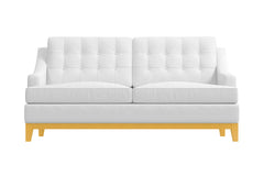 Bannister Twin Size Sleeper Sofa :: Leg Finish: Natural / Sleeper Option: Memory Foam Mattress
