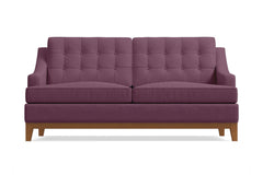 Bannister Apartment Size Sleeper Sofa :: Leg Finish: Pecan / Sleeper Option: Deluxe Innerspring Mattress