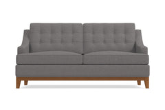 Bannister Apartment Size Sleeper Sofa :: Leg Finish: Pecan / Sleeper Option: Deluxe Innerspring Mattress