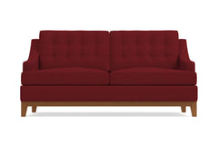 Bannister Apartment Size Sleeper Sofa :: Leg Finish: Pecan / Sleeper Option: Memory Foam Mattress