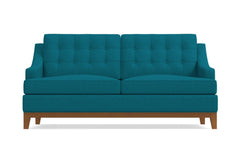 Bannister Apartment Size Sleeper Sofa :: Leg Finish: Pecan / Sleeper Option: Memory Foam Mattress