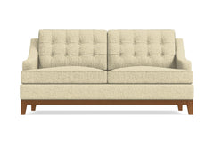 Bannister Apartment Size Sleeper Sofa :: Leg Finish: Pecan / Sleeper Option: Deluxe Innerspring Mattress