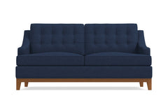 Bannister Apartment Size Sleeper Sofa :: Leg Finish: Pecan / Sleeper Option: Deluxe Innerspring Mattress