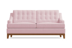 Bannister Apartment Size Sleeper Sofa :: Leg Finish: Pecan / Sleeper Option: Memory Foam Mattress