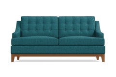 Bannister Apartment Size Sleeper Sofa :: Leg Finish: Pecan / Sleeper Option: Memory Foam Mattress