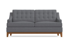 Bannister Apartment Size Sleeper Sofa :: Leg Finish: Pecan / Sleeper Option: Deluxe Innerspring Mattress