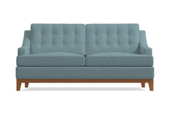 Bannister Apartment Size Sleeper Sofa :: Leg Finish: Pecan / Sleeper Option: Memory Foam Mattress