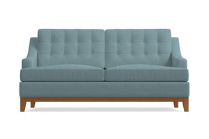 Bannister Apartment Size Sleeper Sofa :: Leg Finish: Pecan / Sleeper Option: Memory Foam Mattress