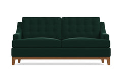 Bannister Apartment Size Sleeper Sofa :: Leg Finish: Pecan / Sleeper Option: Deluxe Innerspring Mattress