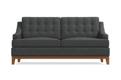 Bannister Twin Size Sleeper Sofa :: Leg Finish: Pecan / Sleeper Option: Deluxe Innerspring Mattress