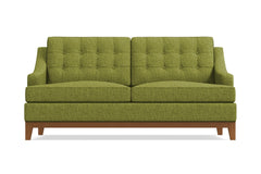 Bannister Apartment Size Sleeper Sofa :: Leg Finish: Pecan / Sleeper Option: Memory Foam Mattress