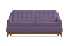 Bannister Apartment Size Sleeper Sofa :: Leg Finish: Pecan / Sleeper Option: Memory Foam Mattress