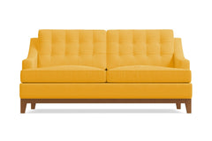 Bannister Apartment Size Sleeper Sofa :: Leg Finish: Pecan / Sleeper Option: Memory Foam Mattress