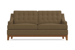 Bannister Apartment Size Sleeper Sofa :: Leg Finish: Pecan / Sleeper Option: Memory Foam Mattress