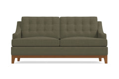 Bannister Apartment Size Sleeper Sofa :: Leg Finish: Pecan / Sleeper Option: Memory Foam Mattress