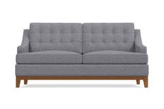Bannister Twin Size Sleeper Sofa :: Leg Finish: Pecan / Sleeper Option: Deluxe Innerspring Mattress