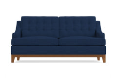 Bannister Apartment Size Sleeper Sofa :: Leg Finish: Pecan / Sleeper Option: Deluxe Innerspring Mattress