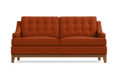 Bannister Apartment Size Sleeper Sofa :: Leg Finish: Pecan / Sleeper Option: Memory Foam Mattress