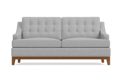 Bannister Apartment Size Sleeper Sofa :: Leg Finish: Pecan / Sleeper Option: Memory Foam Mattress