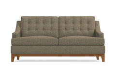 Bannister Apartment Size Sleeper Sofa :: Leg Finish: Pecan / Sleeper Option: Memory Foam Mattress