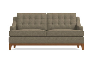 Bannister Apartment Size Sleeper Sofa :: Leg Finish: Pecan / Sleeper Option: Deluxe Innerspring Mattress