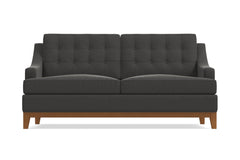 Bannister Apartment Size Sleeper Sofa :: Leg Finish: Pecan / Sleeper Option: Memory Foam Mattress