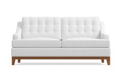 Bannister Apartment Size Sleeper Sofa :: Leg Finish: Pecan / Sleeper Option: Memory Foam Mattress