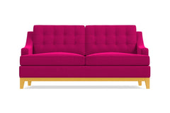 Bannister Twin Size Sleeper Sofa :: Leg Finish: Natural / Sleeper Option: Deluxe Innerspring Mattress
