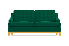 Bannister Twin Size Sleeper Sofa :: Leg Finish: Natural / Sleeper Option: Deluxe Innerspring Mattress
