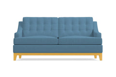 Bannister Twin Size Sleeper Sofa :: Leg Finish: Natural / Sleeper Option: Deluxe Innerspring Mattress