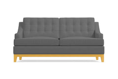 Bannister Twin Size Sleeper Sofa :: Leg Finish: Natural / Sleeper Option: Deluxe Innerspring Mattress
