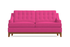 Bannister Apartment Size Sleeper Sofa :: Leg Finish: Pecan / Sleeper Option: Deluxe Innerspring Mattress