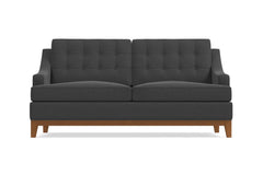 Bannister Twin Size Sleeper Sofa :: Leg Finish: Pecan / Sleeper Option: Deluxe Innerspring Mattress