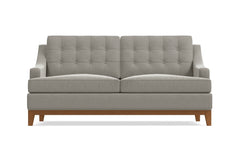 Bannister Apartment Size Sleeper Sofa :: Leg Finish: Pecan / Sleeper Option: Deluxe Innerspring Mattress