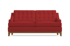 Bannister Twin Size Sleeper Sofa :: Leg Finish: Pecan / Sleeper Option: Deluxe Innerspring Mattress