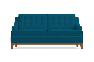 Bannister Twin Size Sleeper Sofa :: Leg Finish: Pecan / Sleeper Option: Deluxe Innerspring Mattress