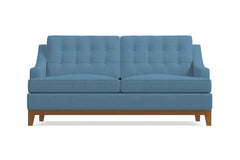 Bannister Apartment Size Sleeper Sofa :: Leg Finish: Pecan / Sleeper Option: Deluxe Innerspring Mattress