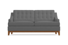 Bannister Apartment Size Sleeper Sofa :: Leg Finish: Pecan / Sleeper Option: Memory Foam Mattress