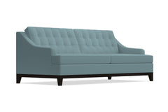 Bannister Velvet Queen Size Sleeper Sofa :: Leg Finish: Espresso / Sleeper Option: Deluxe Innerspring Mattress