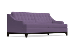 Bannister Velvet Queen Size Sleeper Sofa :: Leg Finish: Espresso / Sleeper Option: Deluxe Innerspring Mattress