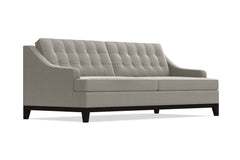 Bannister Velvet Queen Size Sleeper Sofa :: Leg Finish: Espresso / Sleeper Option: Memory Foam Mattress