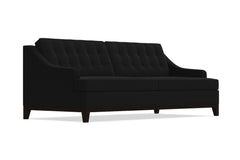 Bannister Velvet Queen Size Sleeper Sofa :: Leg Finish: Espresso / Sleeper Option: Deluxe Innerspring Mattress