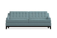 Bannister Velvet Queen Size Sleeper Sofa :: Leg Finish: Espresso / Sleeper Option: Deluxe Innerspring Mattress