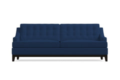 Bannister Velvet Queen Size Sleeper Sofa :: Leg Finish: Espresso / Sleeper Option: Deluxe Innerspring Mattress