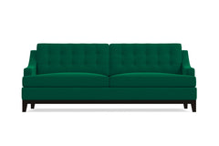 Bannister Velvet Queen Size Sleeper Sofa :: Leg Finish: Espresso / Sleeper Option: Memory Foam Mattress